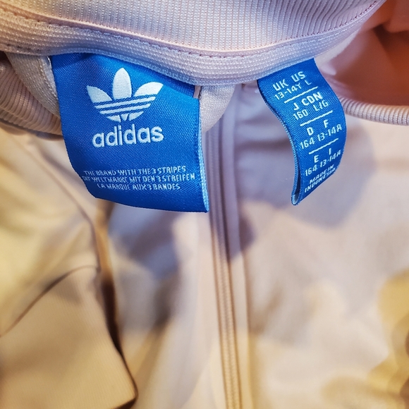 Light pink Adidas zip up sweater - Picture 2 of 3